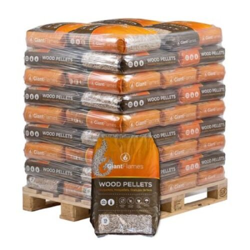 Pallet di pellet di legno Giant Flames 65 sacchi x 15 kg (975 kg)