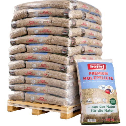 Pellet di legno Hoyer ENplus A1 990 kg 66 sacchi elevato potere calorifico